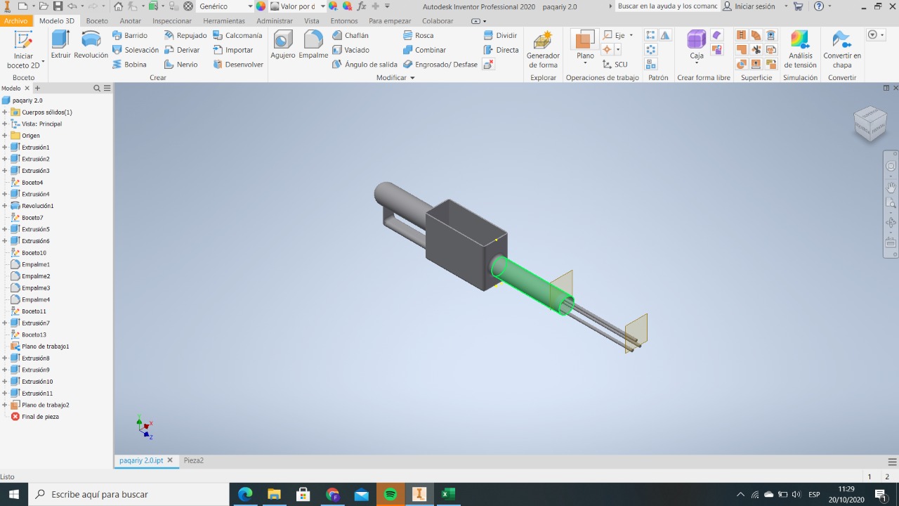 Modelado en Inventor