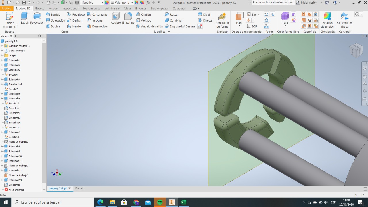 Modelado en Inventor