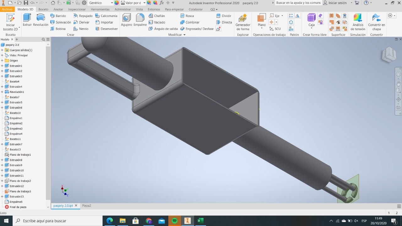 Modelado en Inventor