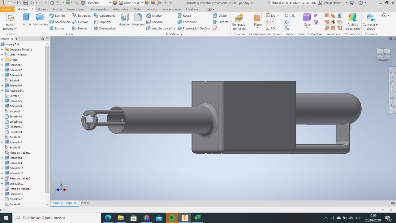 Modelado en Inventor