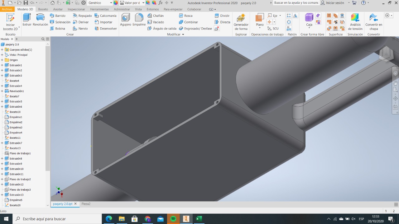 Modelado en Inventor