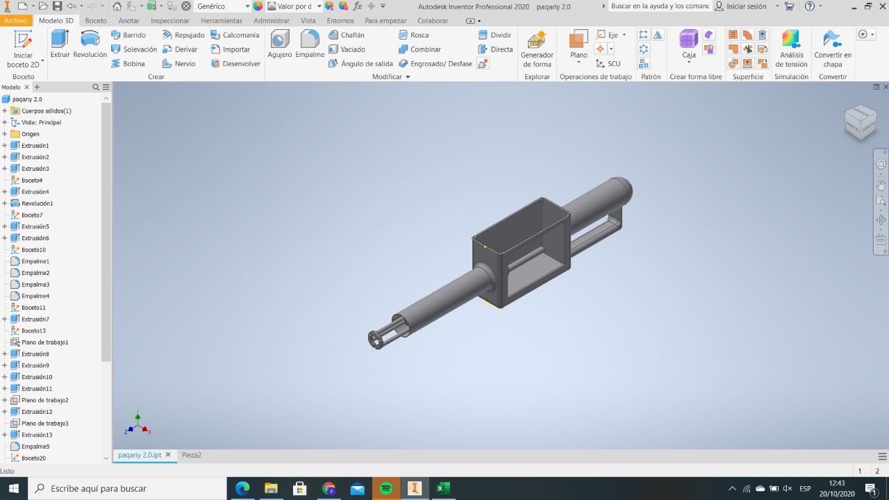 Modelado en Inventor