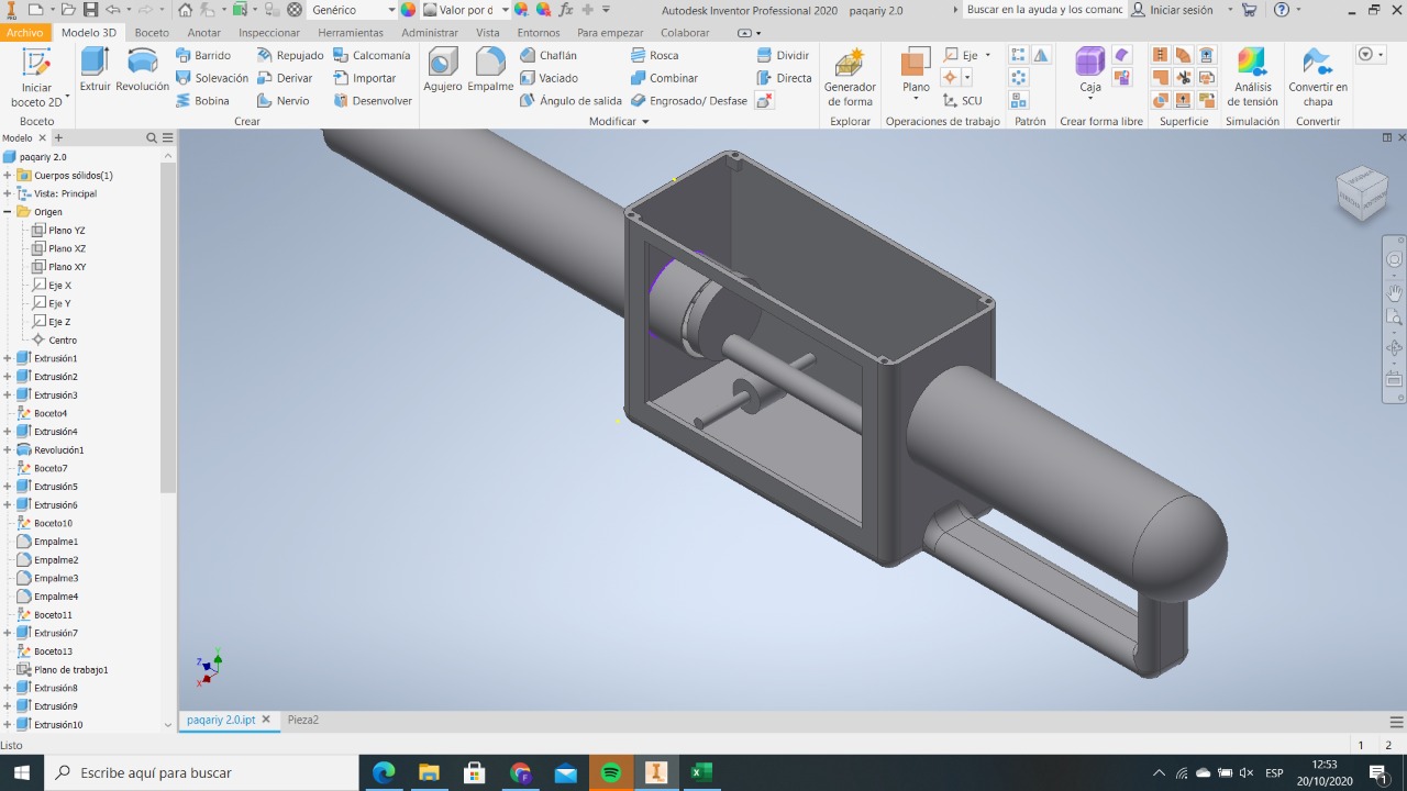 Modelado en Inventor