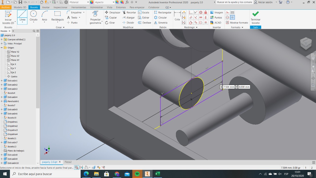 Modelado en Inventor